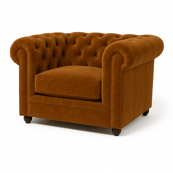 Chesterfield-Sessel aus Samt | Modell GYMA F