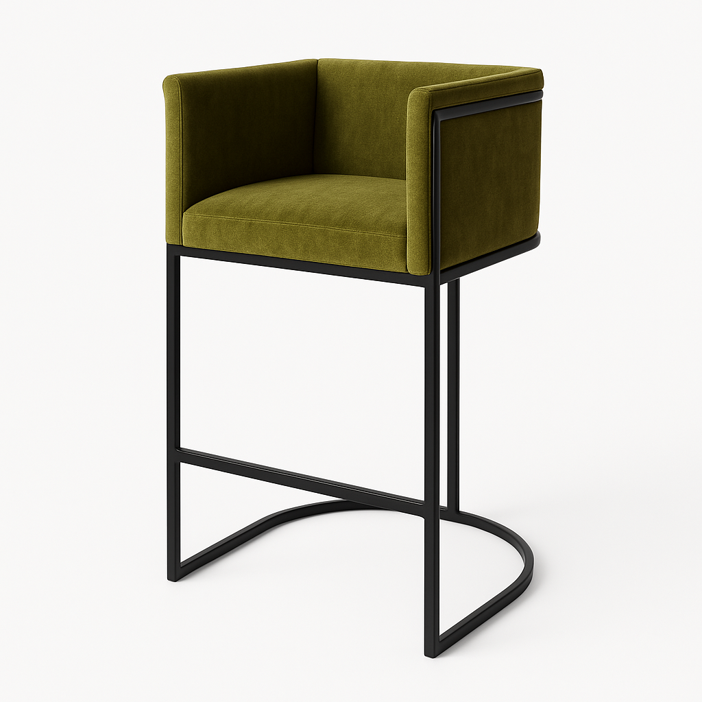 Barhocker aus Samt | Modell ENRI