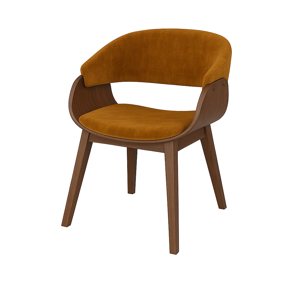 Küchenstuhl aus Samt | Modell BRANDO